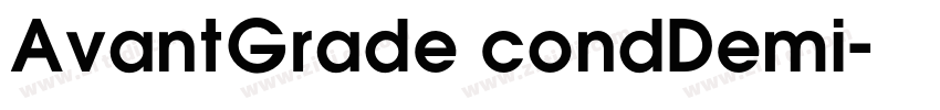 AvantGrade condDemi字体转换